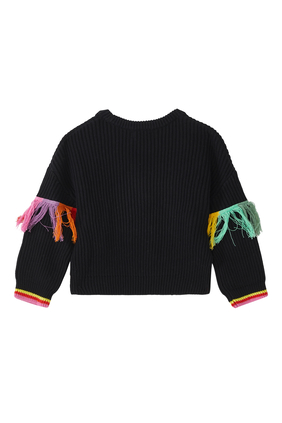 Fringed Knitted Jumper